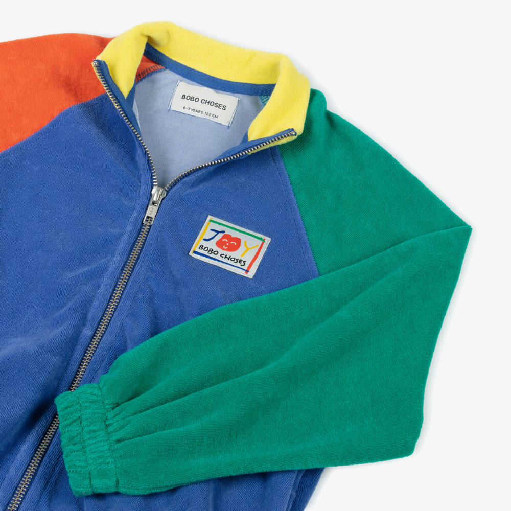 Bobo Choses-Boys Vibrant Towelling Zip-up Jacket | Childrensalon Outlet