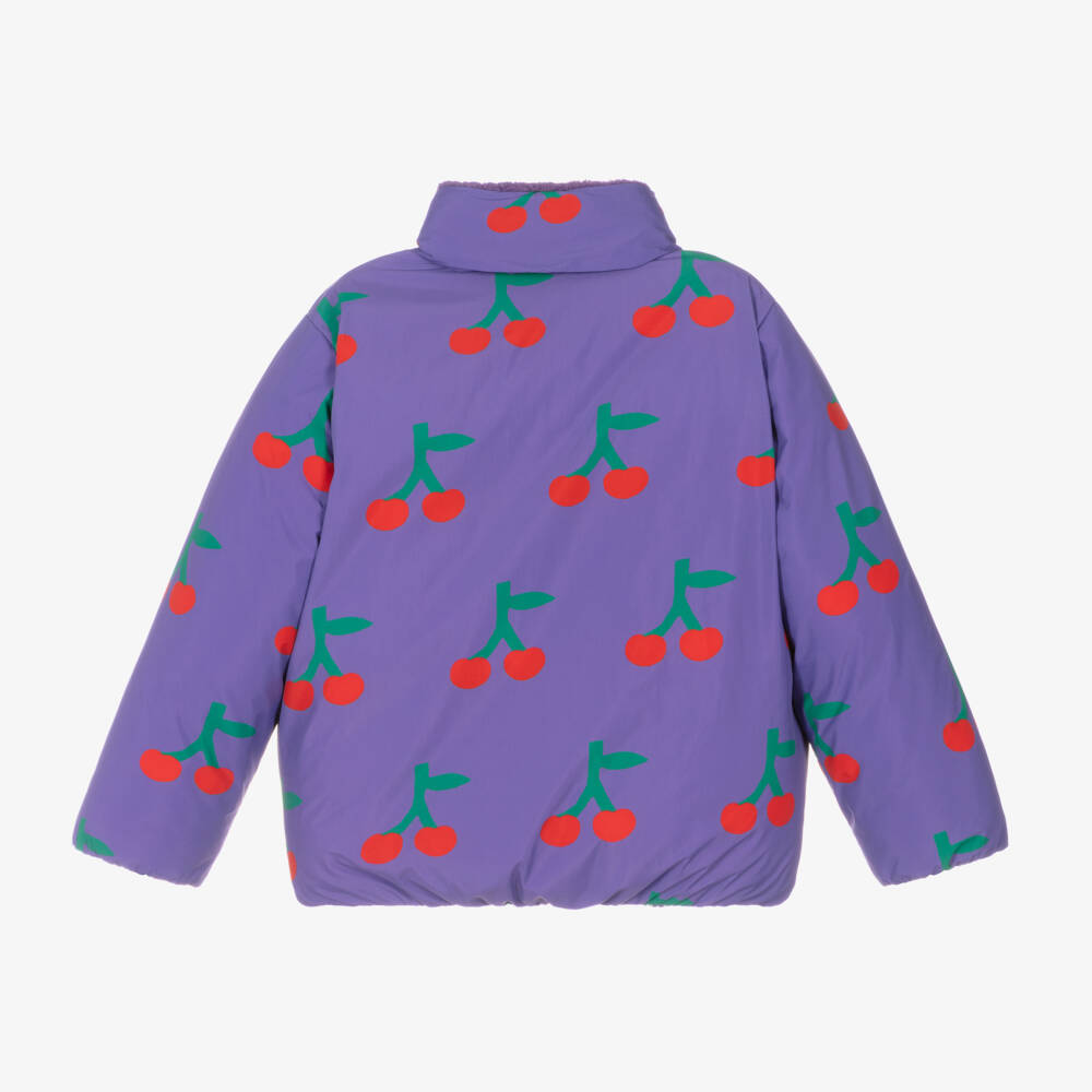 Bobo Choses-Girls Cherry Print Padded Jacket | Childrensalon Outlet