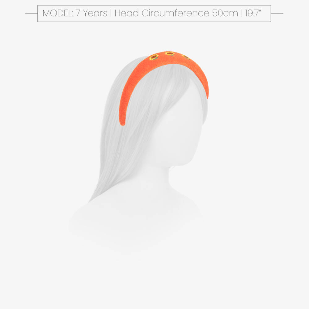 Bobo Choses-Girls Citrus Sunflower Embroidered Headband | Childrensalon Outlet