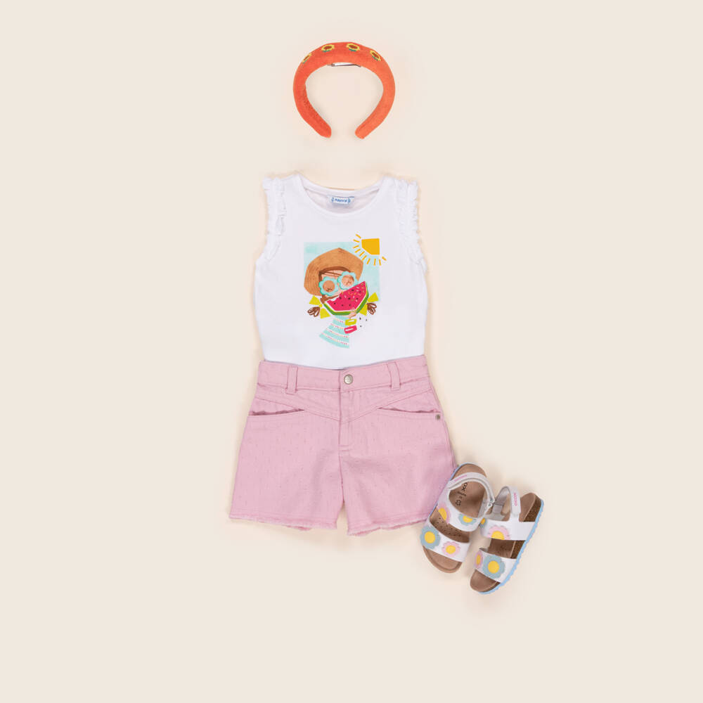 Bobo Choses-Girls Citrus Sunflower Embroidered Headband | Childrensalon Outlet