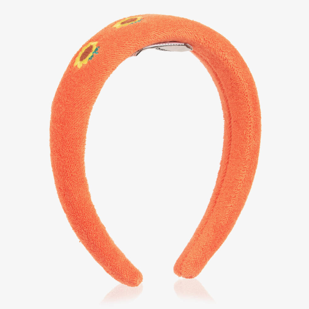 Bobo Choses-Girls Citrus Sunflower Embroidered Headband | Childrensalon Outlet