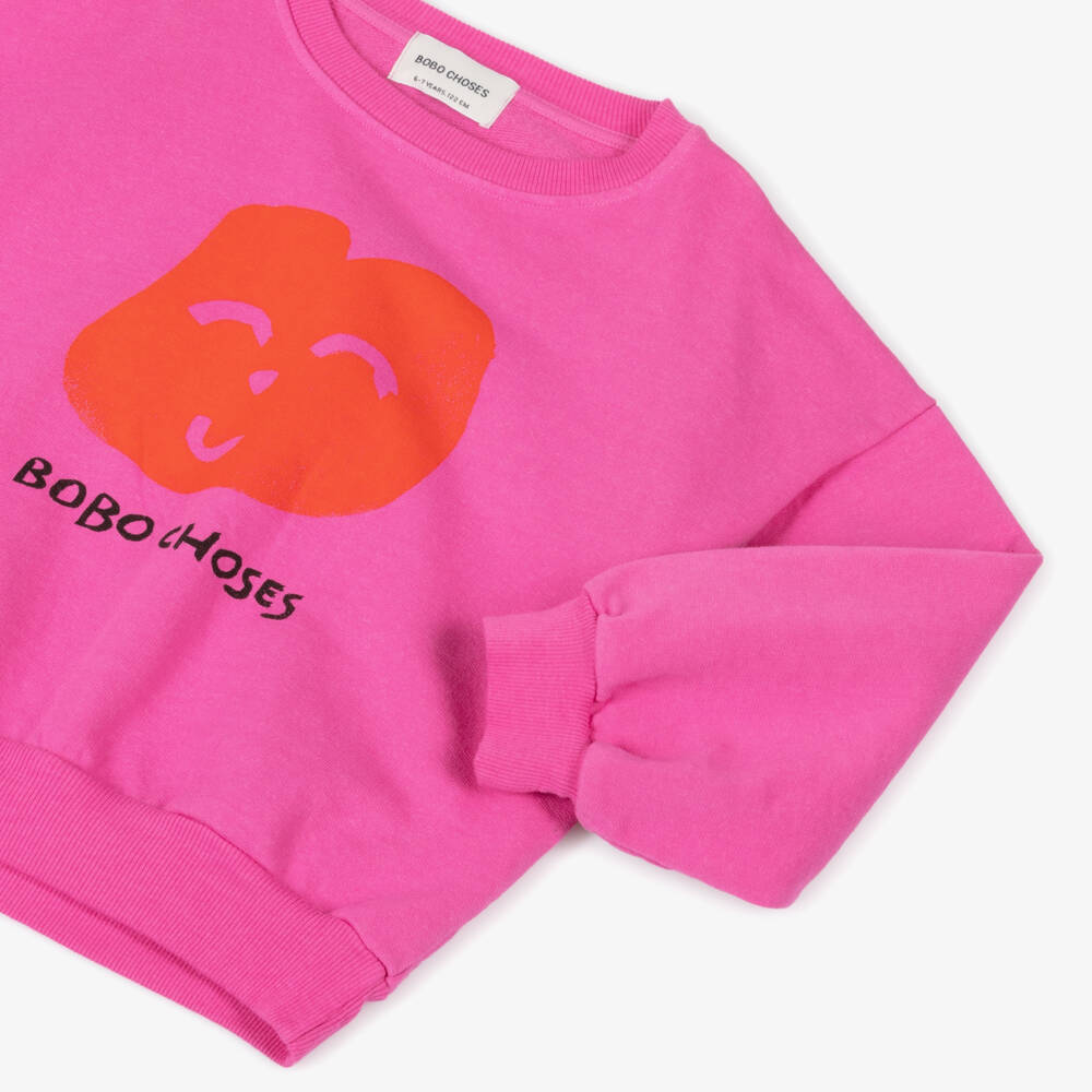 Bobo Choses-Girls Fuchsia Organic Cotton Top | Childrensalon Outlet
