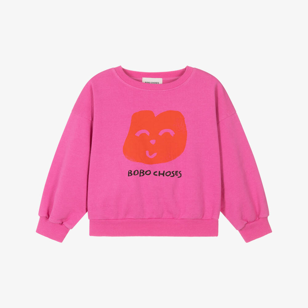 Bobo Choses-بلوزة قطن عضوي فوشيا للبنات | Childrensalon Outlet