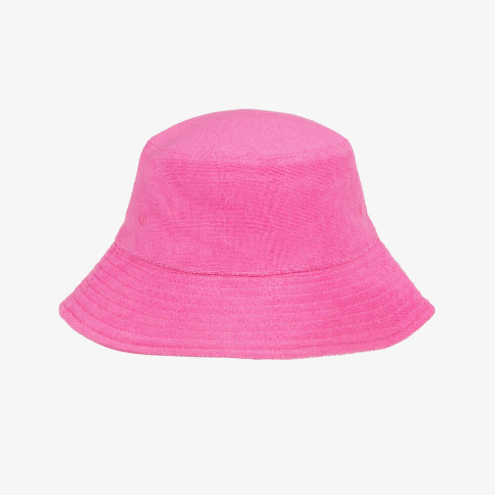 Bobo Choses-Girls Fuchsia Reversible Sunflower Hat | Childrensalon Outlet