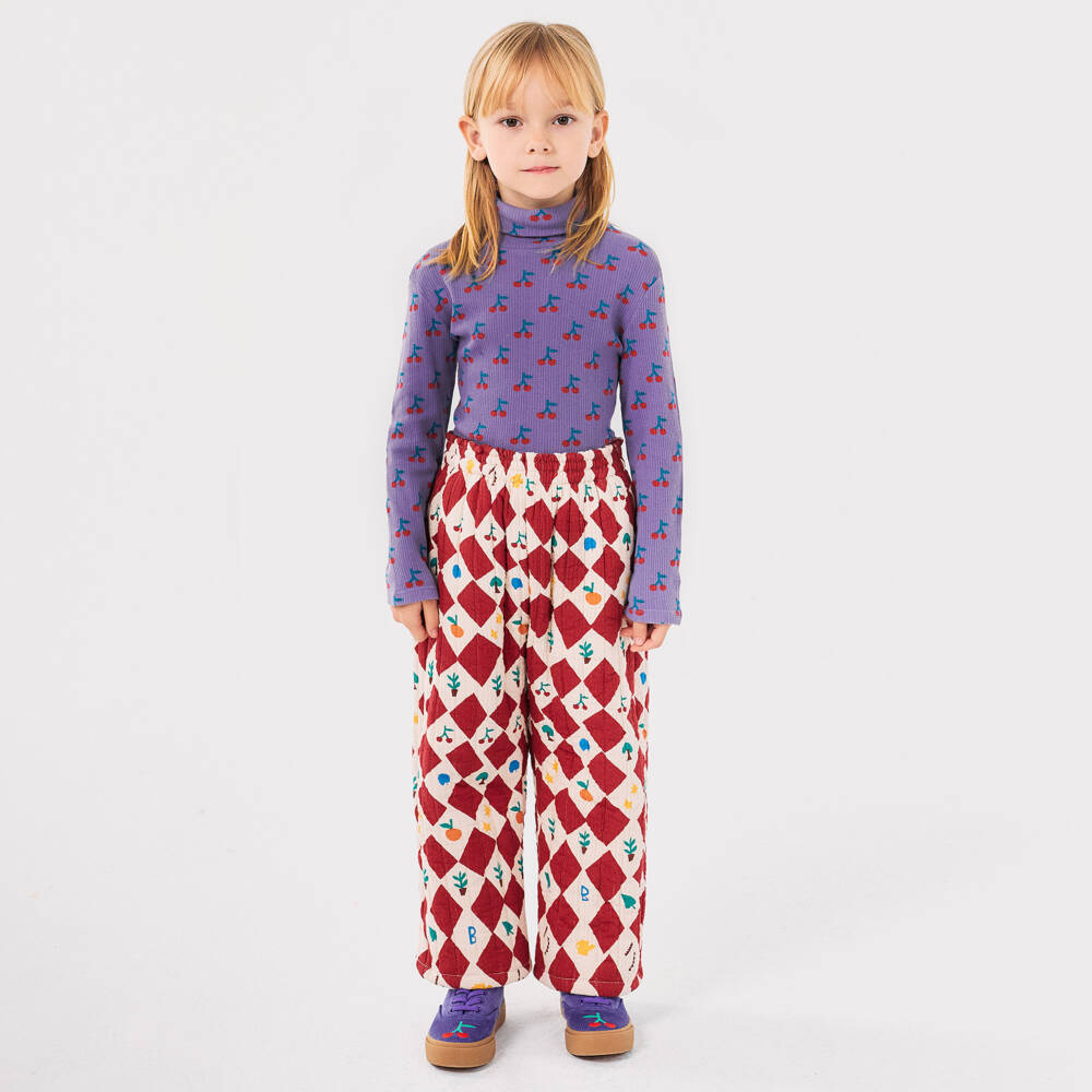 Bobo Choses-Фиолетовый хлопковый гольф с вишневым принтом для девочек | Childrensalon Outlet