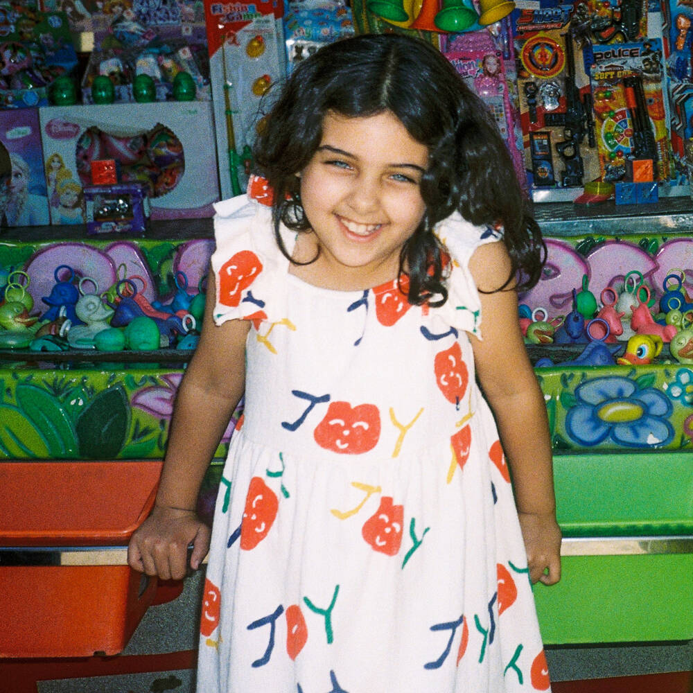 Bobo Choses-Girls Light Textured Ivory Dress | Childrensalon Outlet