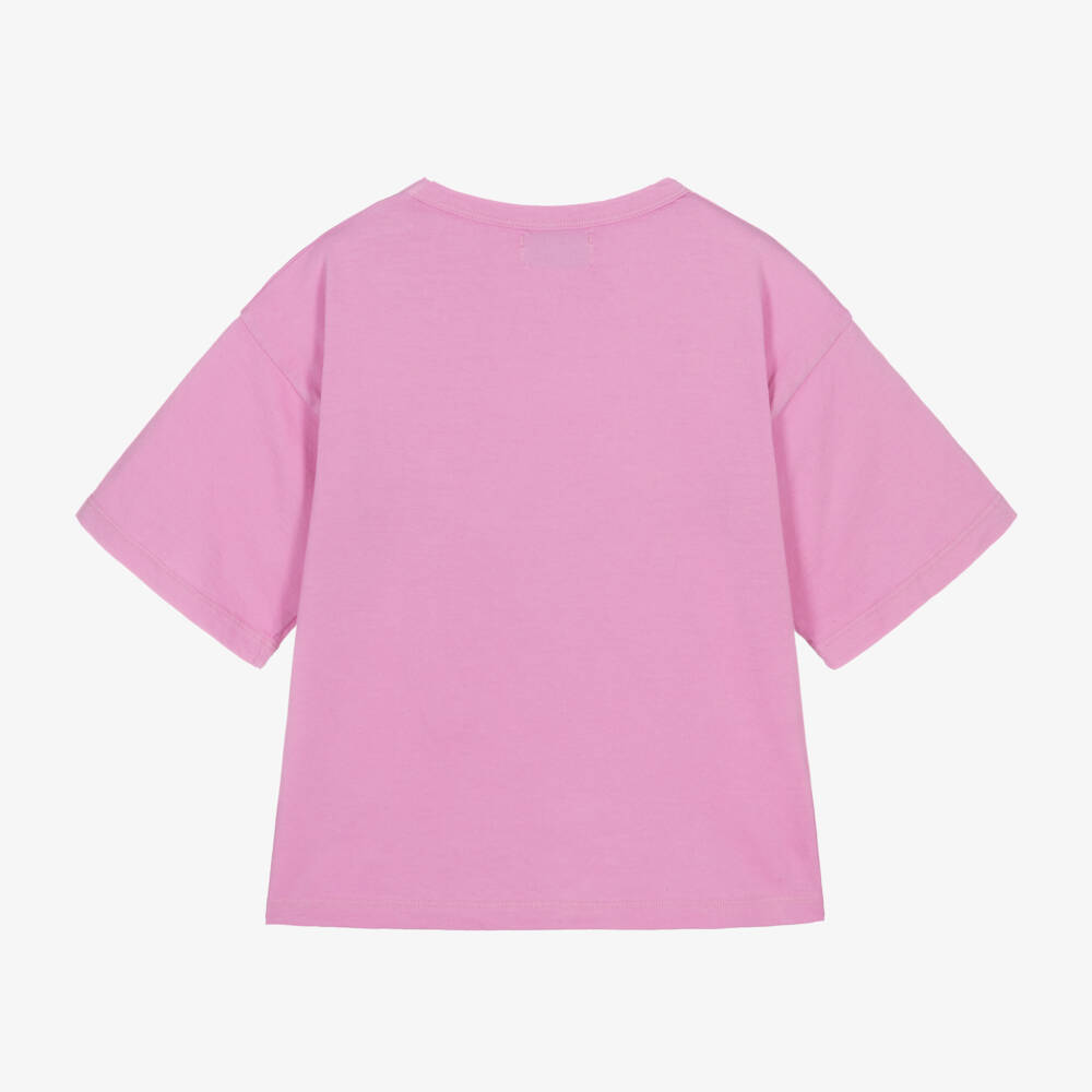 Bobo Choses-Girls Lilac Castle Print Tee | Childrensalon Outlet