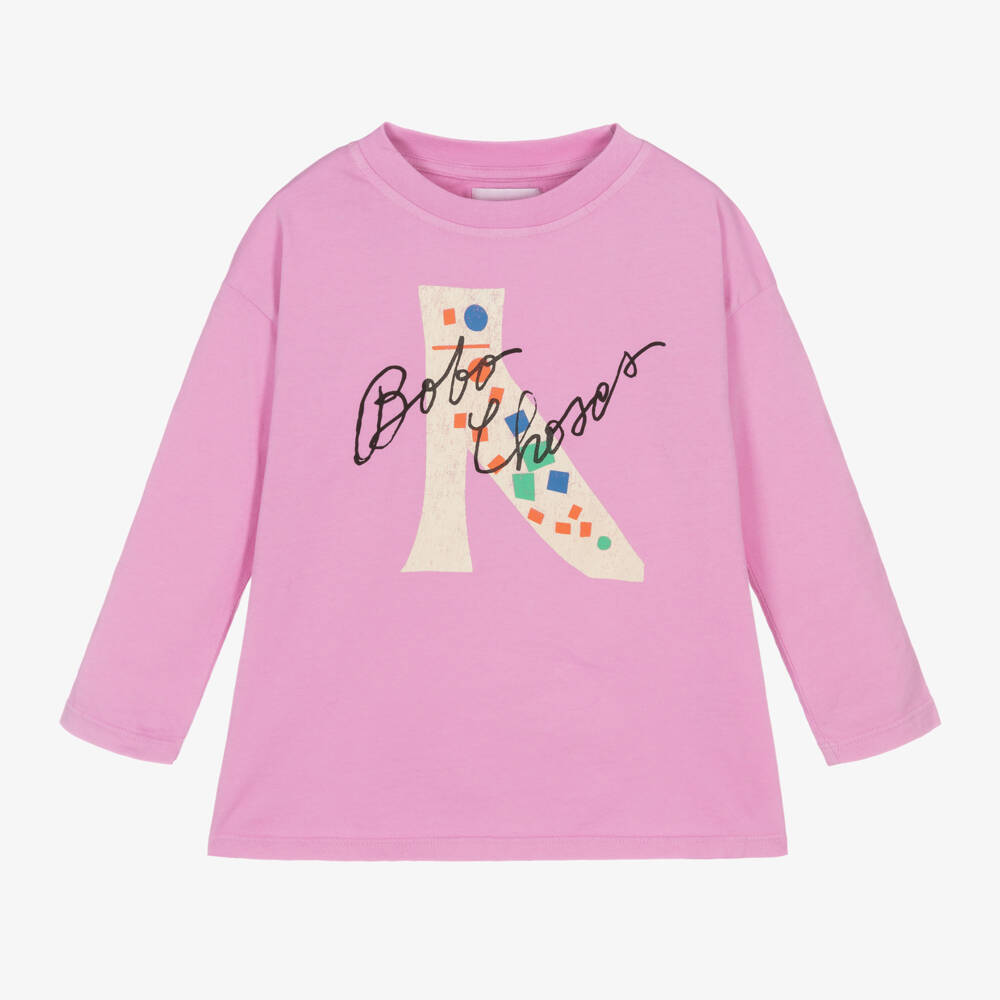 Bobo Choses-توب بطبعة حذاء قطن عضوي لون زهري | Childrensalon Outlet