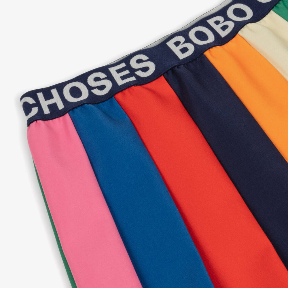 Bobo Choses-Girls Multicoloured Pleated Crêpe Skirt | Childrensalon Outlet