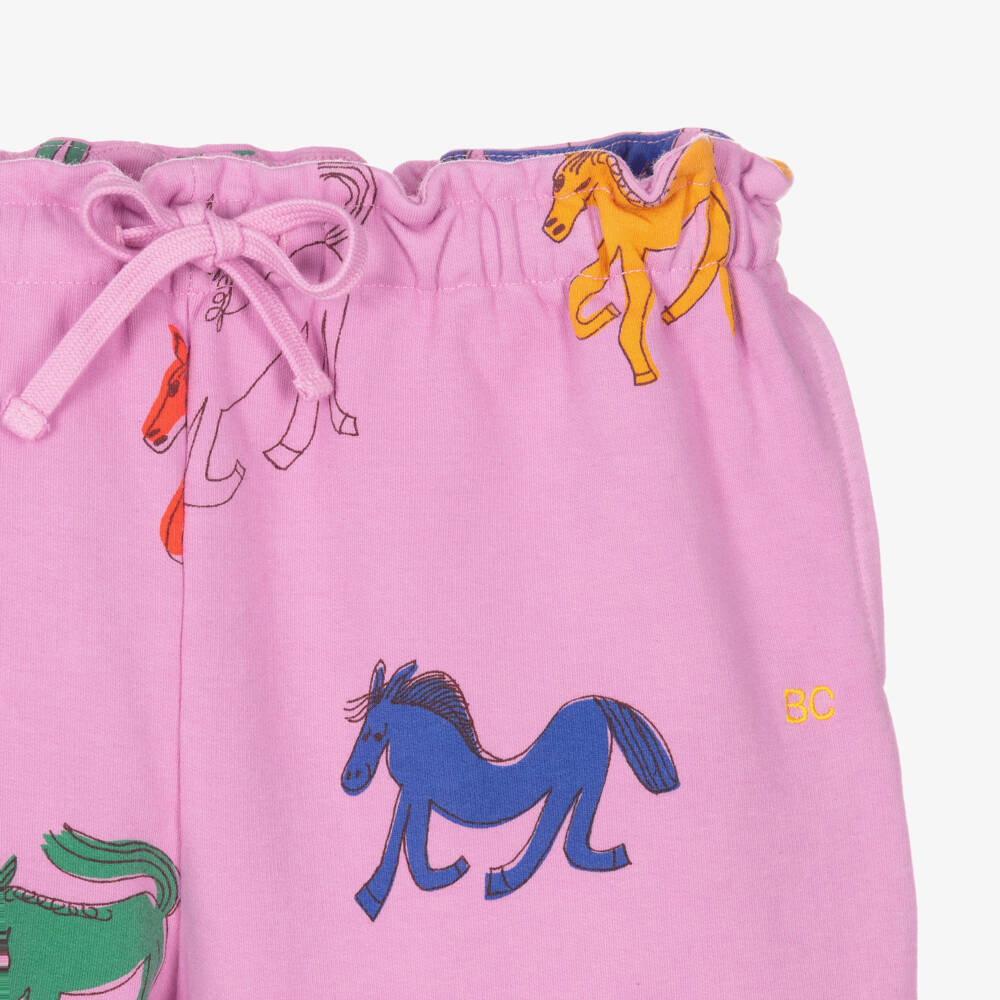 Bobo Choses-Girls Pastel Horse Cotton Joggers | Childrensalon Outlet