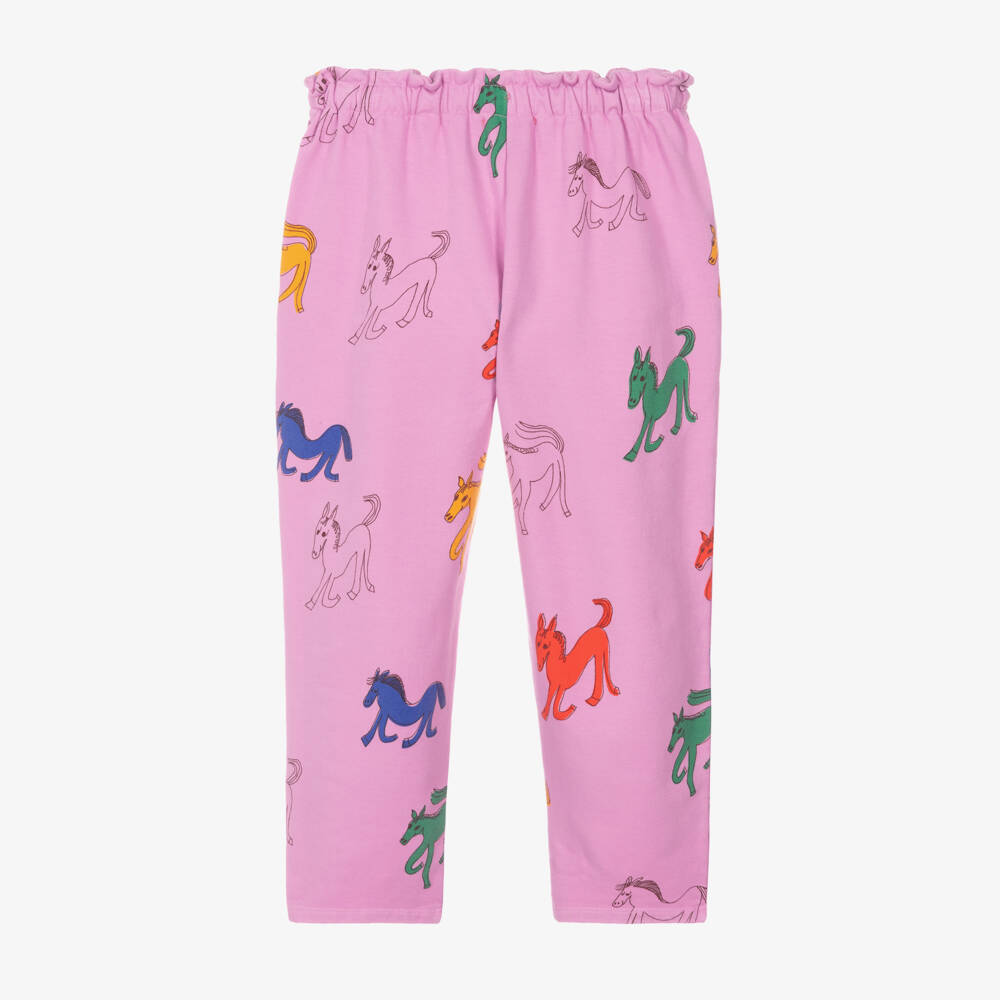 Bobo Choses-Girls Pastel Horse Cotton Joggers | Childrensalon Outlet