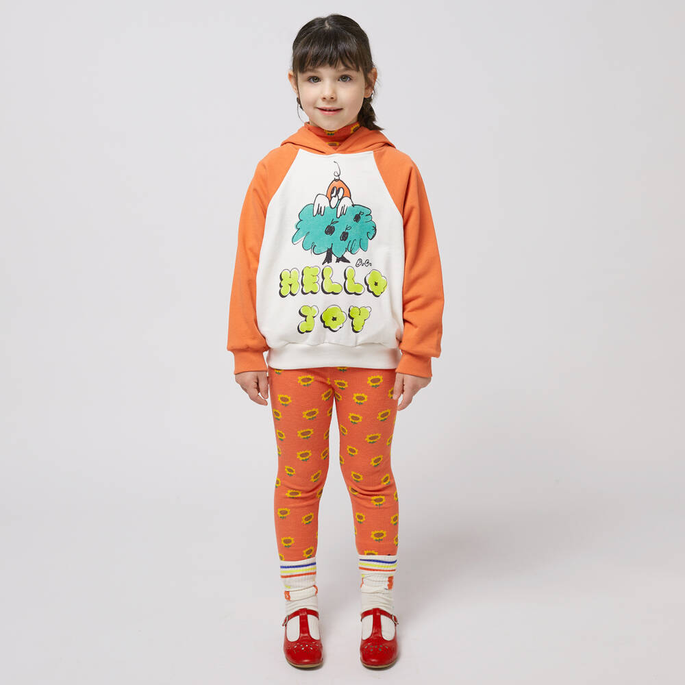 Bobo Choses-Girls Radiant Citrus Sunflower Leggings | Childrensalon Outlet