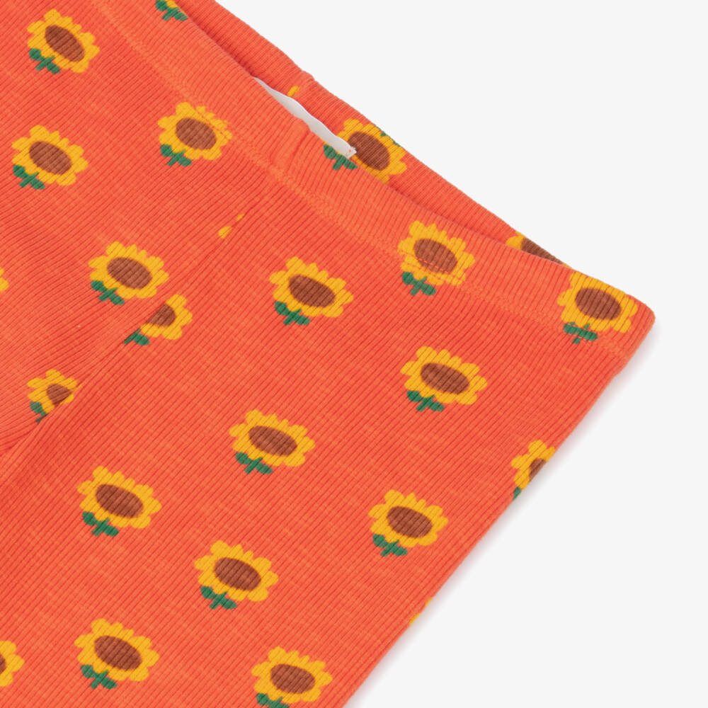 Bobo Choses-Girls Radiant Citrus Sunflower Leggings | Childrensalon Outlet