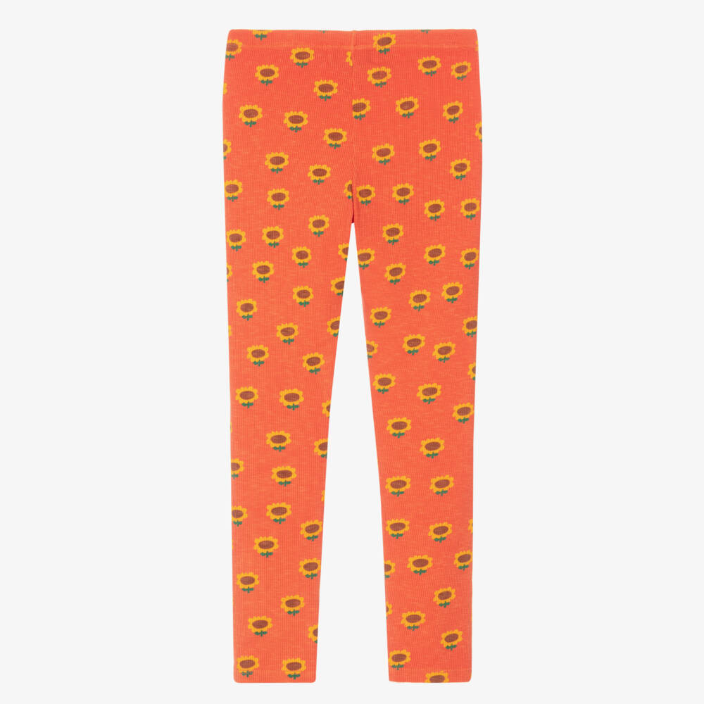 Bobo Choses-Girls Radiant Citrus Sunflower Leggings | Childrensalon Outlet