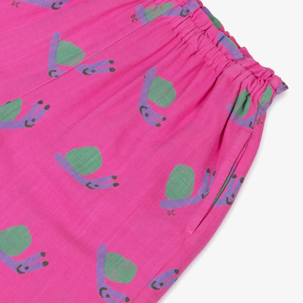 Bobo Choses-Girls Rosy Snail Print Culottes | Childrensalon Outlet