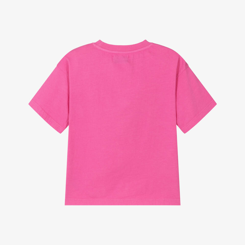 Bobo Choses-Girls Rosy Sunflower Organic Tee | Childrensalon Outlet