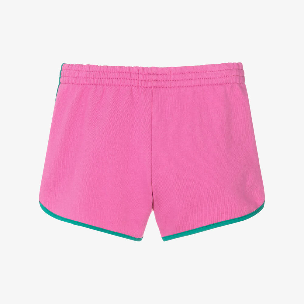 Bobo Choses-Girls Soft Pink Jersey Cotton Shorts | Childrensalon Outlet
