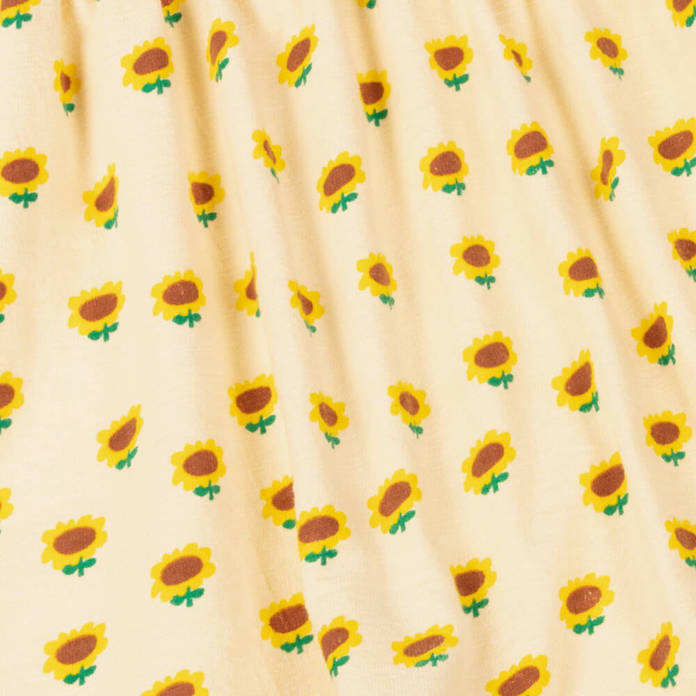 Bobo Choses-فستان بناتي أصفر مشرق بنقشة عباد الشمس | Childrensalon Outlet