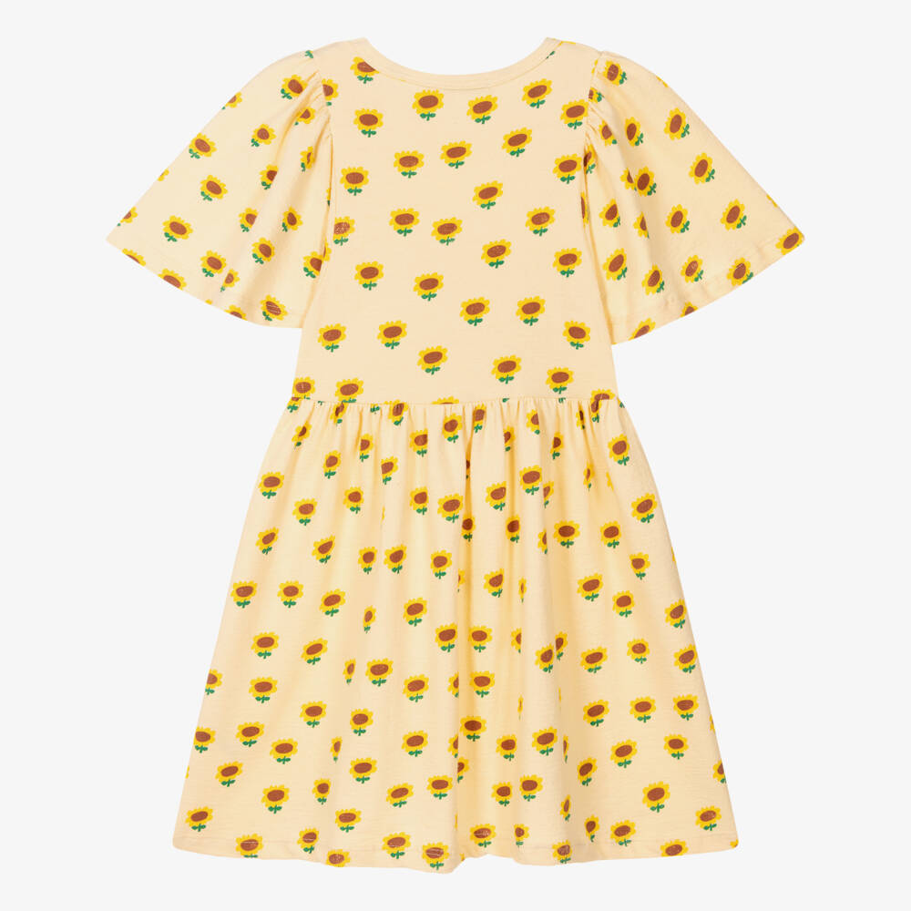 Bobo Choses-فستان بناتي أصفر مشرق بنقشة عباد الشمس | Childrensalon Outlet