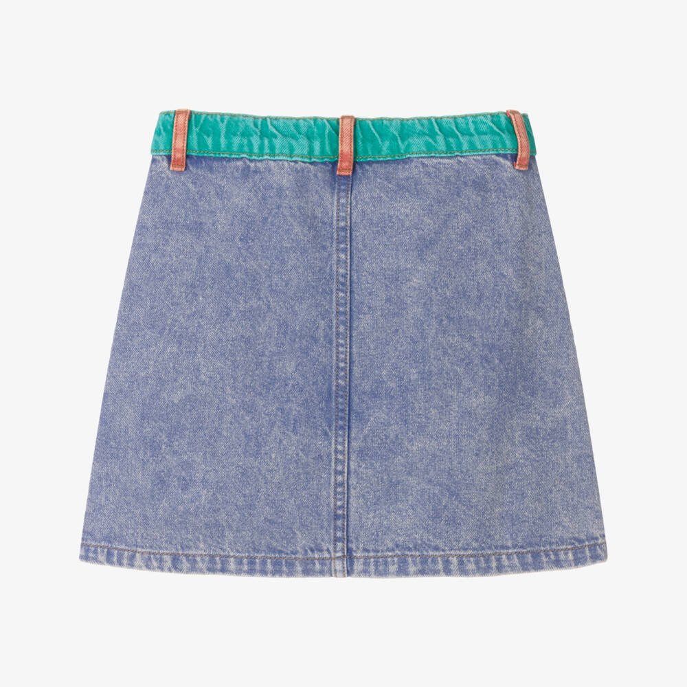 Bobo Choses-Girls Vibrant Blue Colorblock Skirt | Childrensalon Outlet