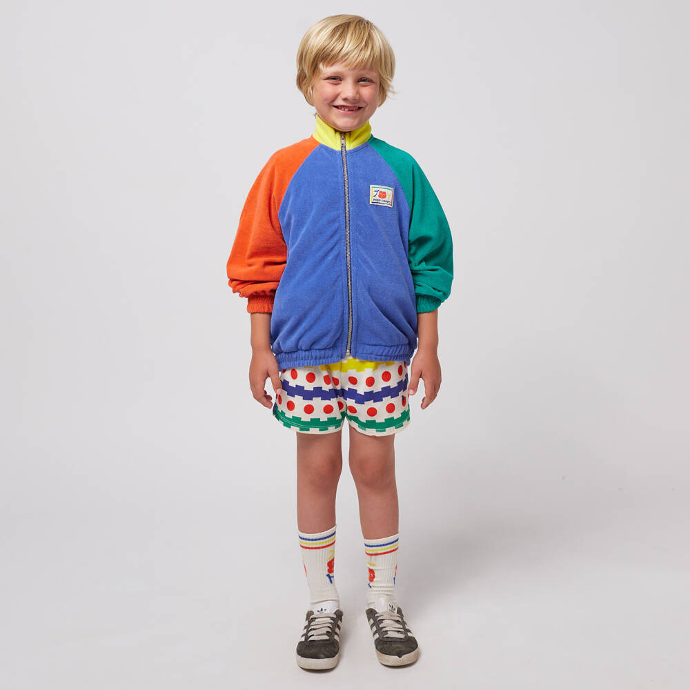 Bobo Choses-Girls Woven Ivory Graphic Shorts | Childrensalon Outlet