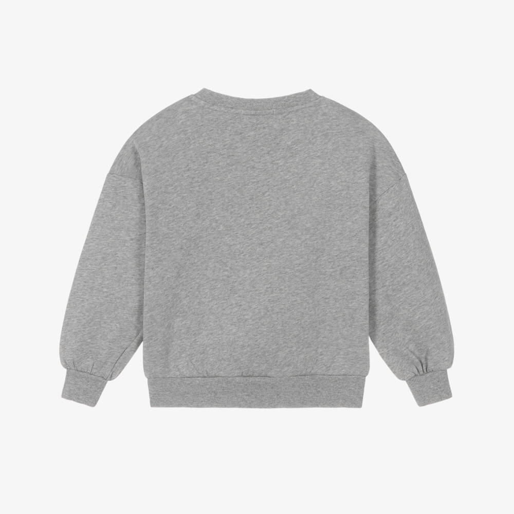 Bobo Choses-Grey Dog Print Organic Cotton Sweatshirt | Childrensalon Outlet