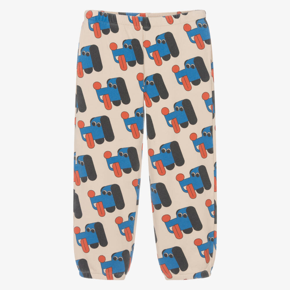 Bobo Choses-Ivory Dog Print Cotton Joggers | Childrensalon Outlet
