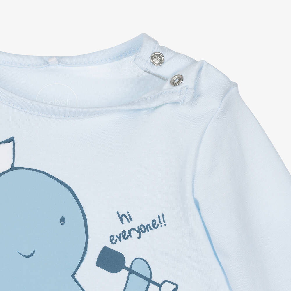 Bobux-طقم بنطلون قطن ودنيم لون أزرق للمواليد | Childrensalon Outlet