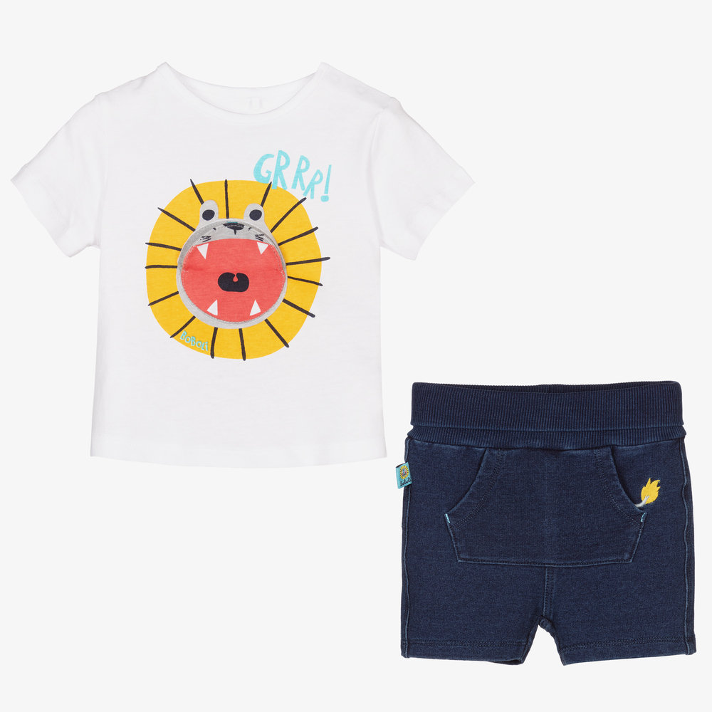 Boboli-Baby Boys Cotton Shorts Set | Childrensalon Outlet