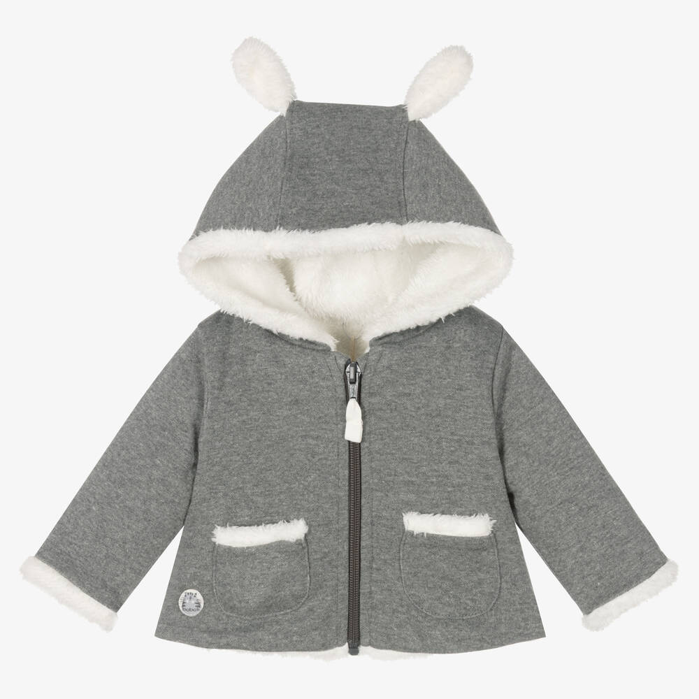 Boboli - Graue Baumwolljacke (Baby J) | Childrensalon