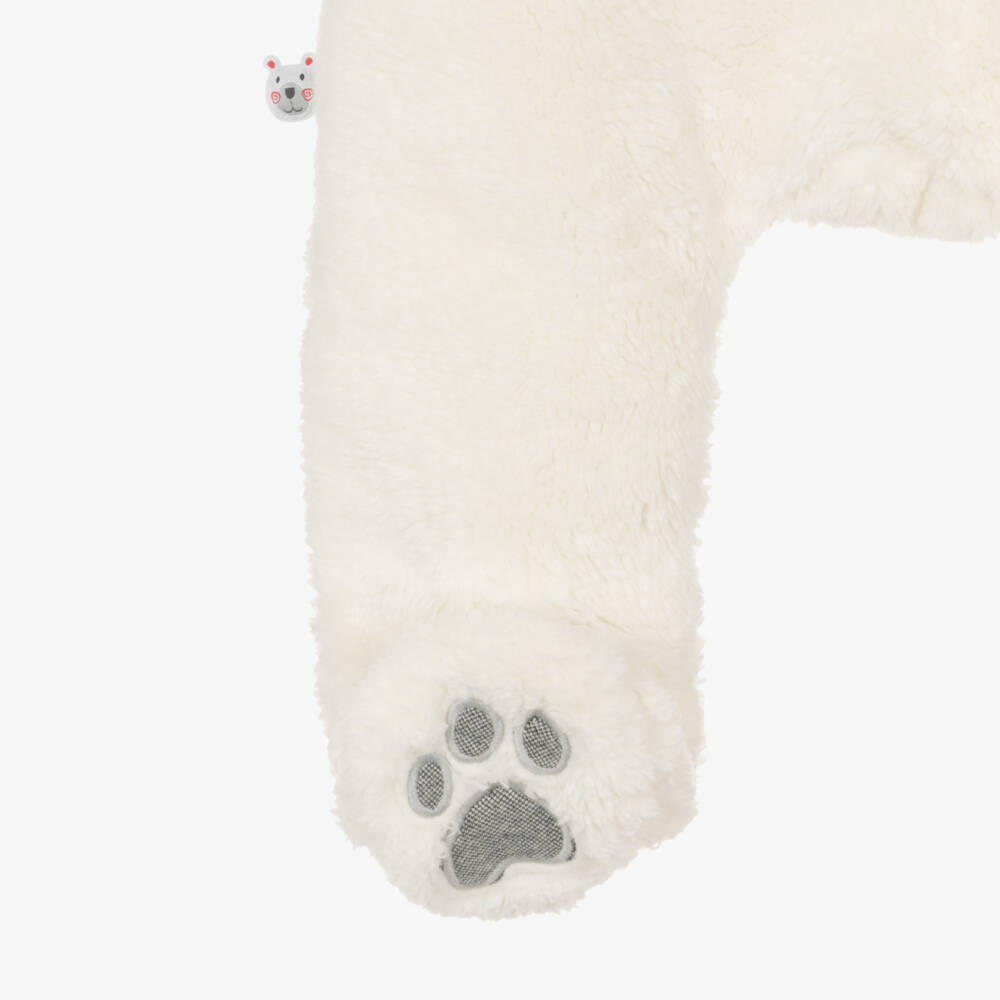 Boboli-Baby Boys Ivory Fleece Pramsuit | Childrensalon Outlet
