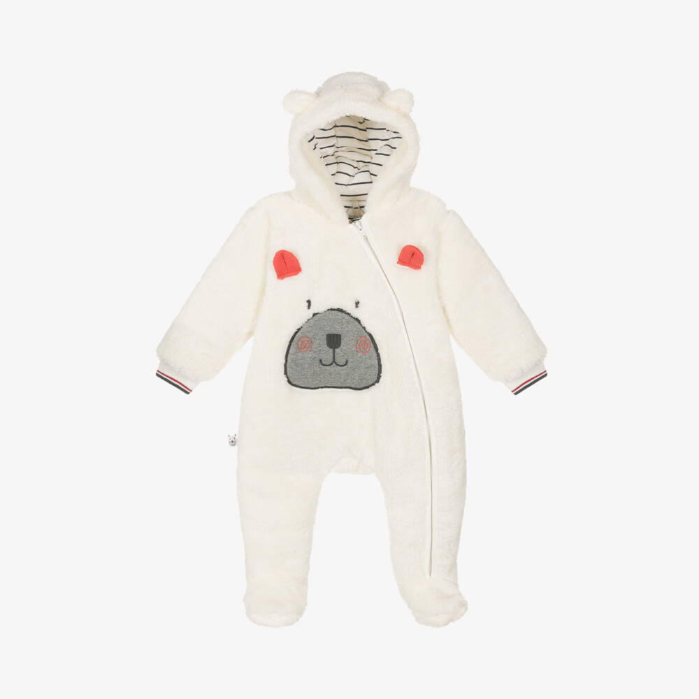 Boboli-أفرول شتوي فليس لون عاجي للأطفال | Childrensalon Outlet