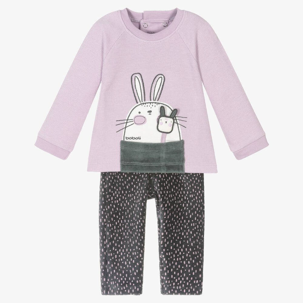 Boboli - Baby Girls Bunny Trouser Set | Childrensalon
