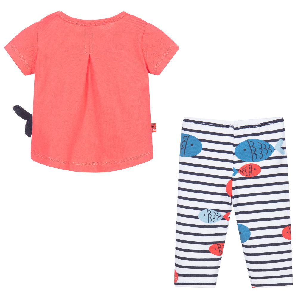 Boboli-Baby Girls Cotton Leggings Set | Childrensalon Outlet