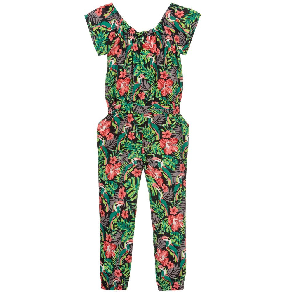 Bobux-جمبسوت فيسكوز لون أسود و أحضر للبنات | Childrensalon Outlet