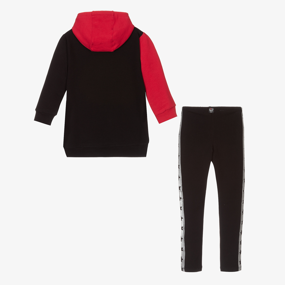 Boboli-Черно-красный топ с легинсами | Childrensalon Outlet