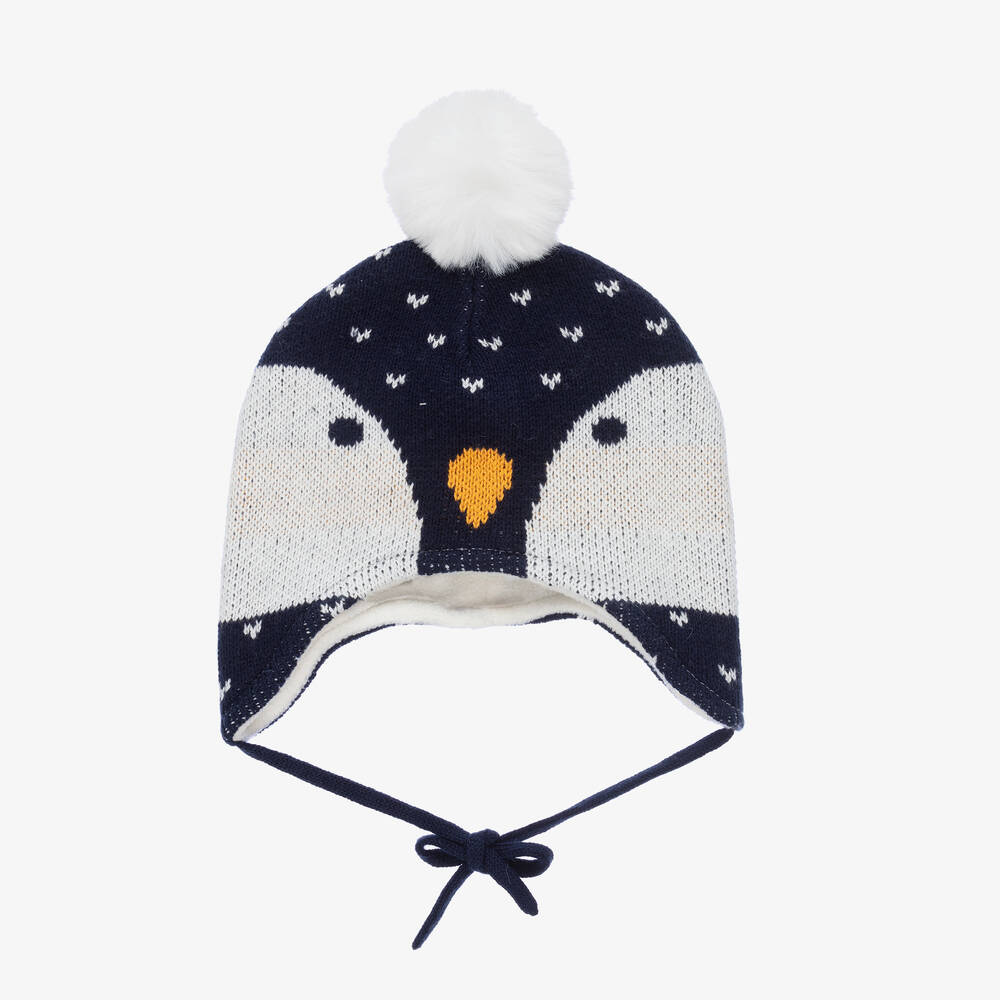 Boboli-Синяя вязаная шапка Пингвин | Childrensalon Outlet