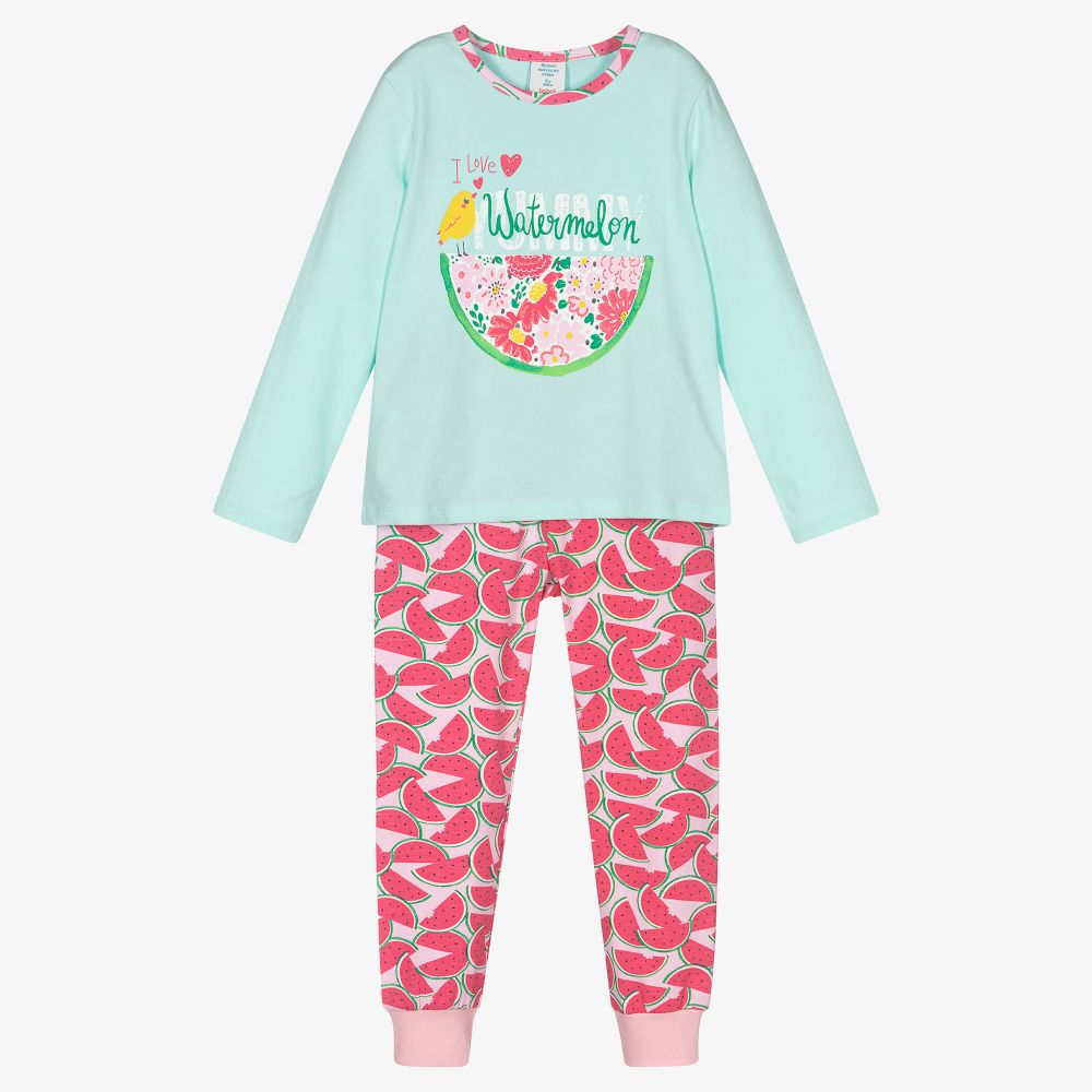 Boboli-Blue & Pink Watermelon Pyjamas | Childrensalon Outlet