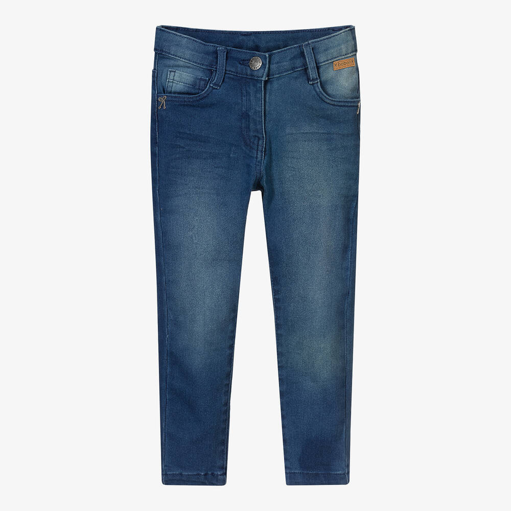 Boboli-Blue Skinny Fit Denim Jeans | Childrensalon Outlet