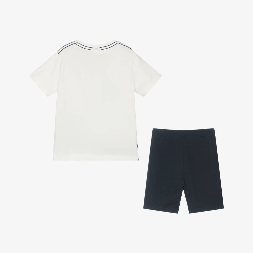 Boboli-Boys Azure Adventure Shorts Ensemble | Childrensalon Outlet