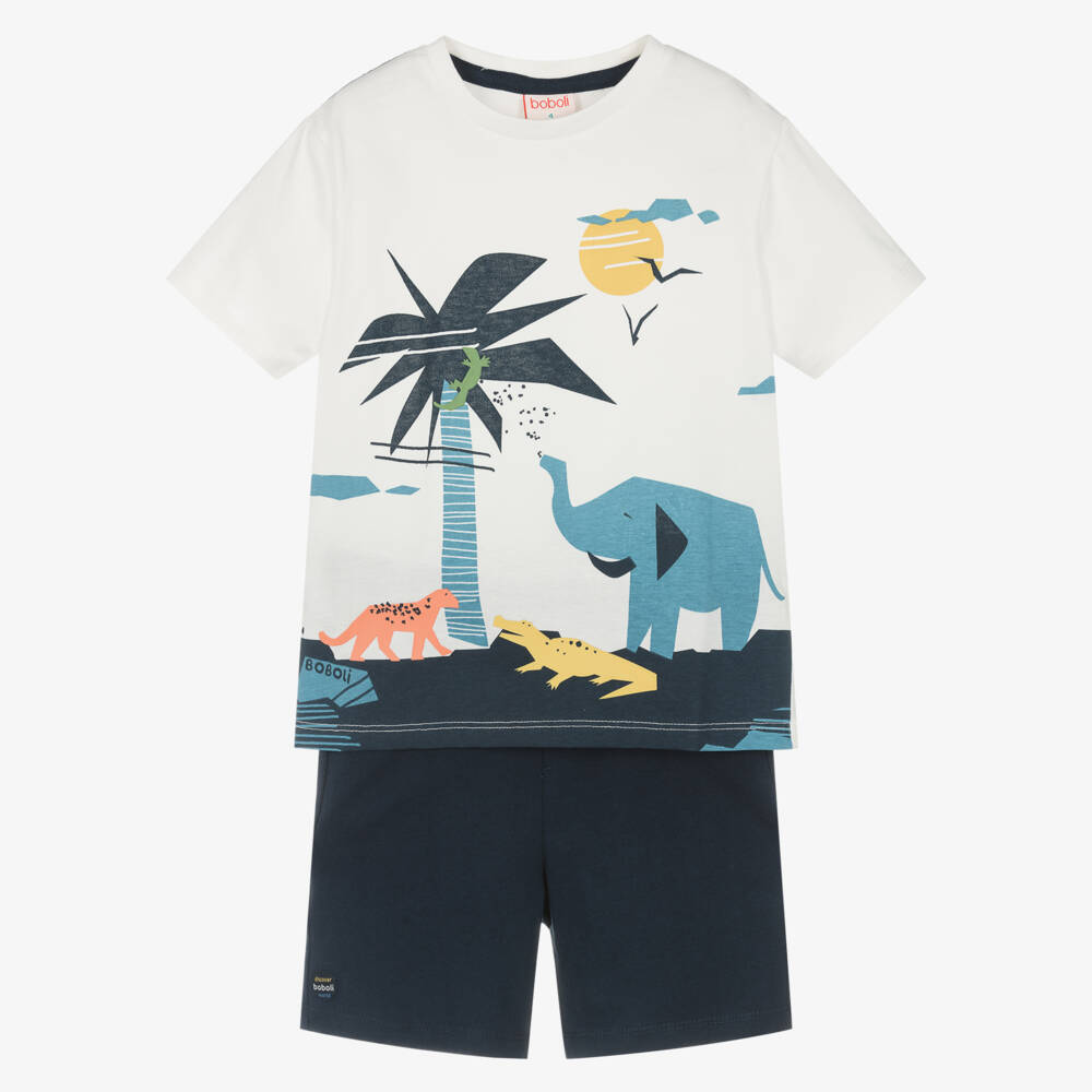 Boboli-Комплект шорт для мальчиков Азурное приключение | Childrensalon Outlet