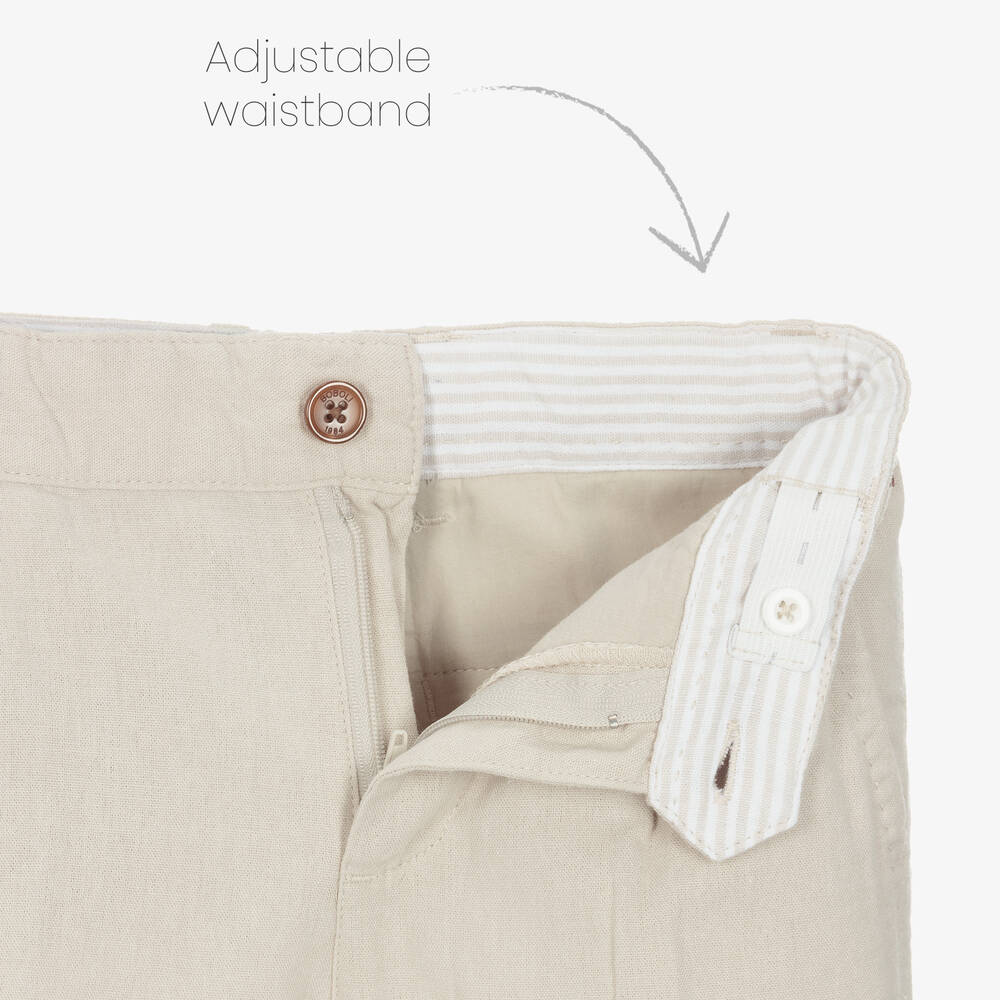 Boboli-Boys Beige & Ivory Trouser Set | Childrensalon Outlet