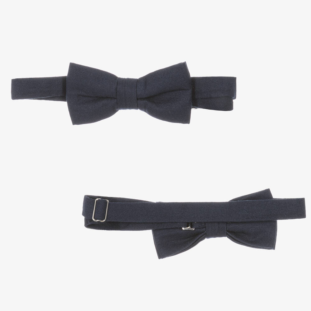 Boboli-Boys Beige & Navy Blue Cotton Trouser Set | Childrensalon Outlet