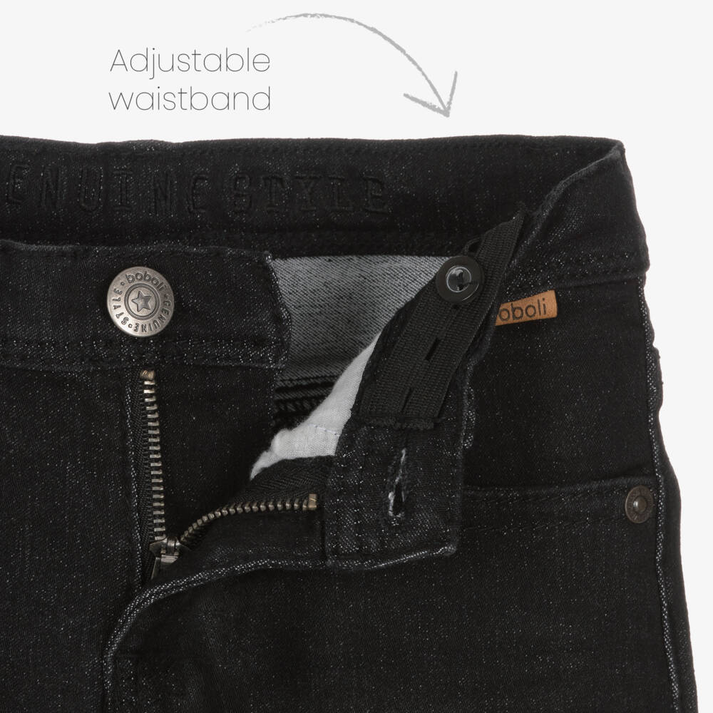 Boboli-Boys Black Denim Jeans | Childrensalon Outlet