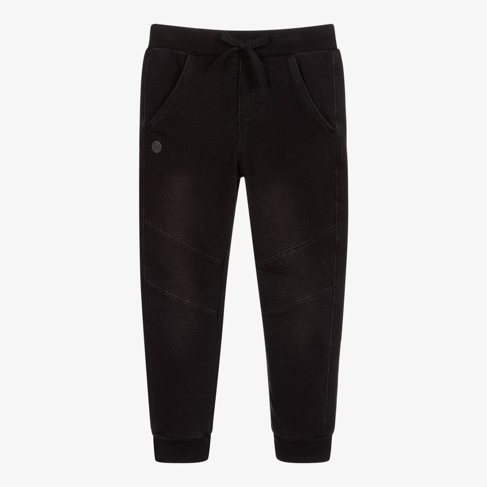Boboli-Boys Black Jersey Jeans | Childrensalon Outlet