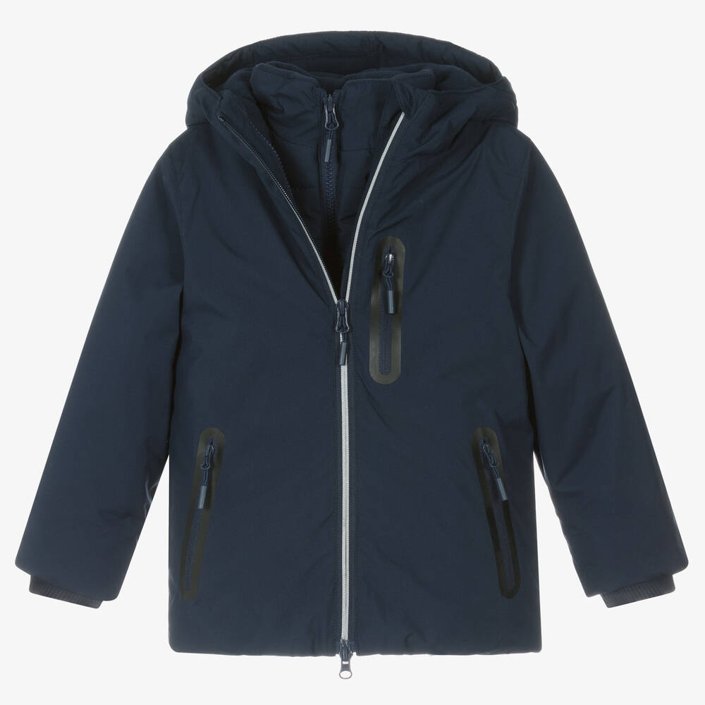 Boboli - Manteau rembourré 2 en 1 bleu | Childrensalon