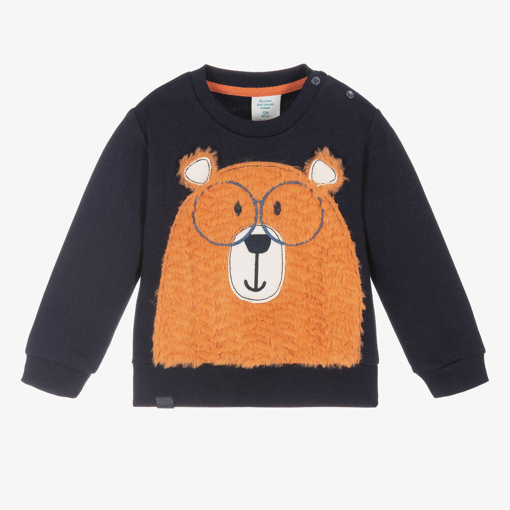 Boboli - Boys Blue Cotton Sweatshirt | Childrensalon