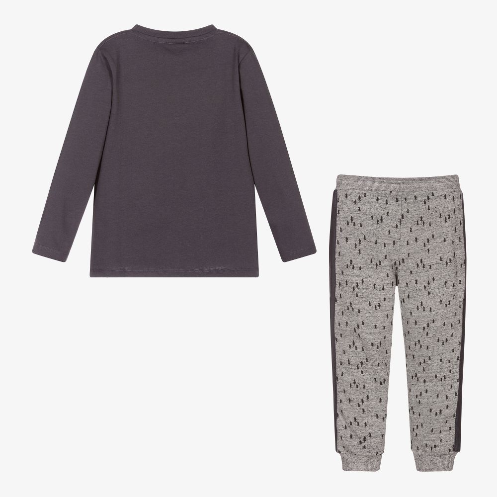 Boboli-Boys Blue Cotton Trouser Set | Childrensalon Outlet