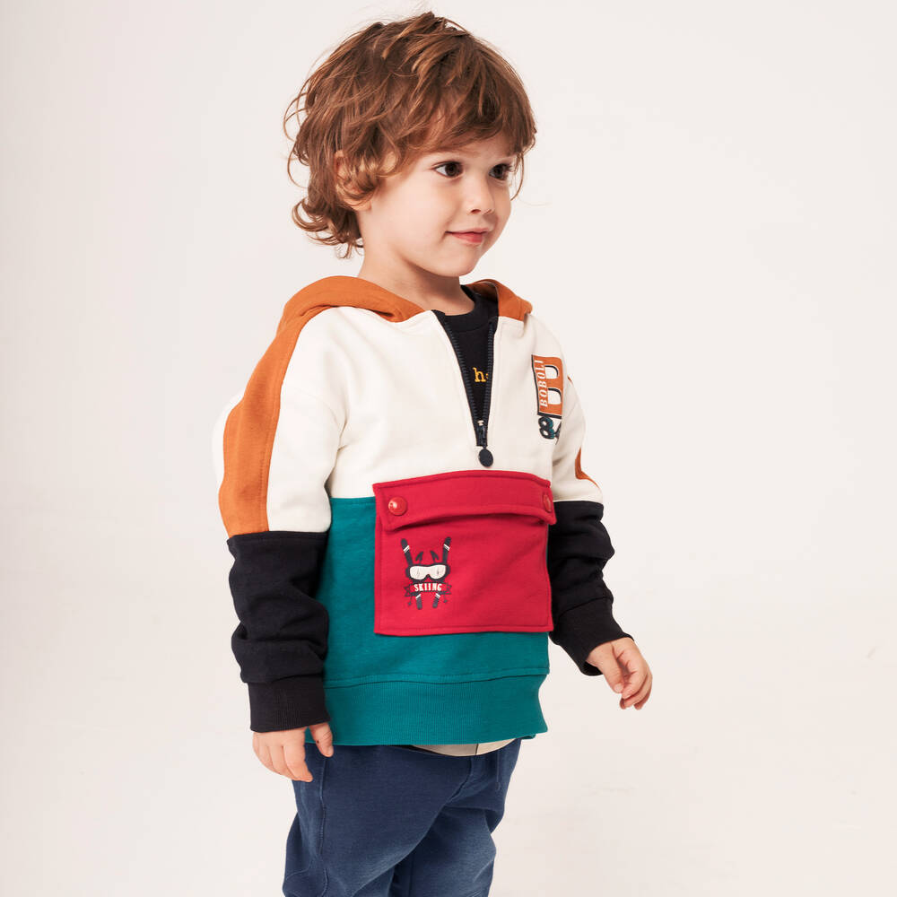 Boboli-Boys Blue Cotton Trouser Set | Childrensalon Outlet