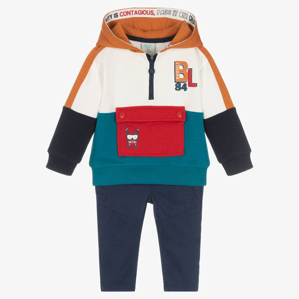 Boboli-Худи и синие брюки из хлопка для мальчиков | Childrensalon Outlet